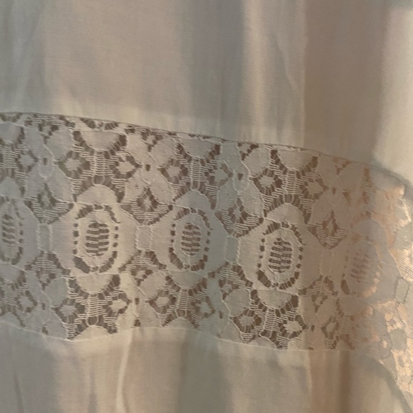 Cato White Top with lace insert details. NWT - Picture 3 of 7